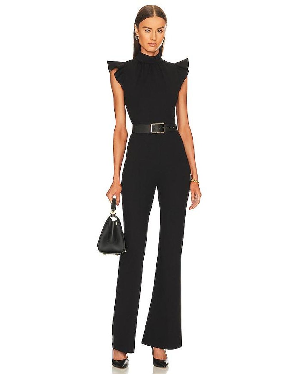 Amanda Uprichard Black X Revolve Davina Jumpsuit