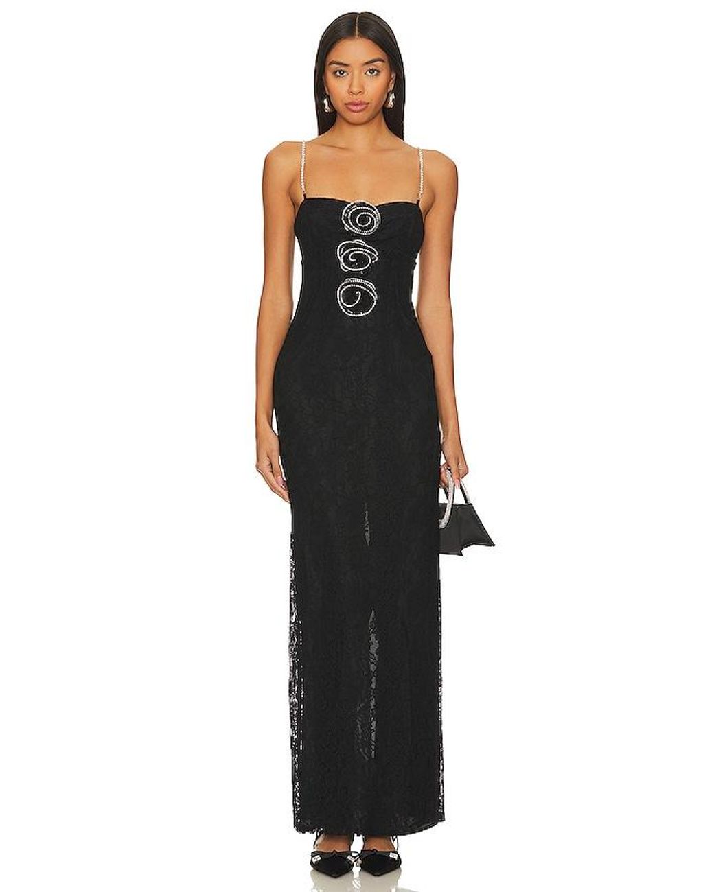 Lovers + Friends X Rachel Nadine Gown in Black | Lyst