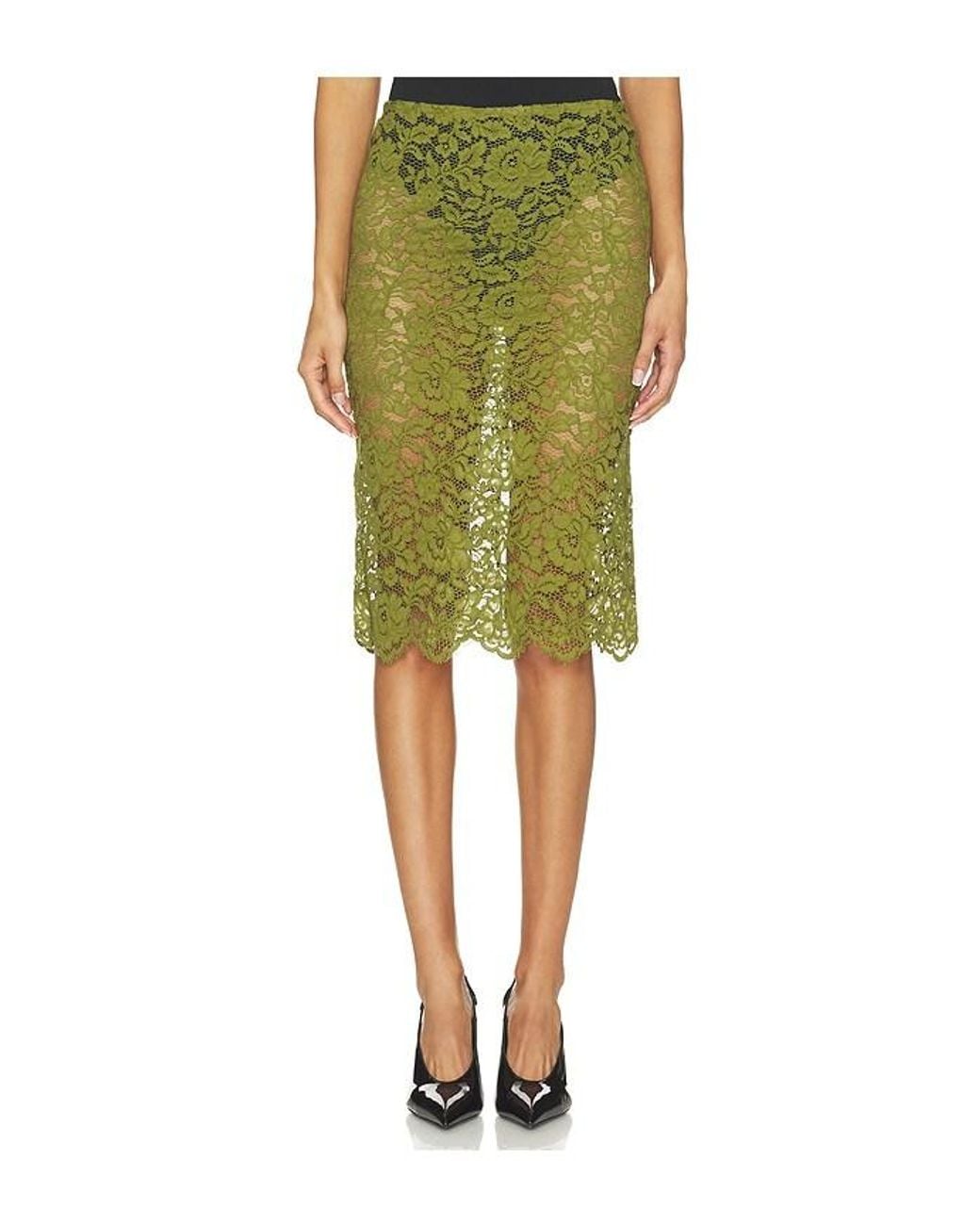 Nbd Green Amna Pencil Skirt