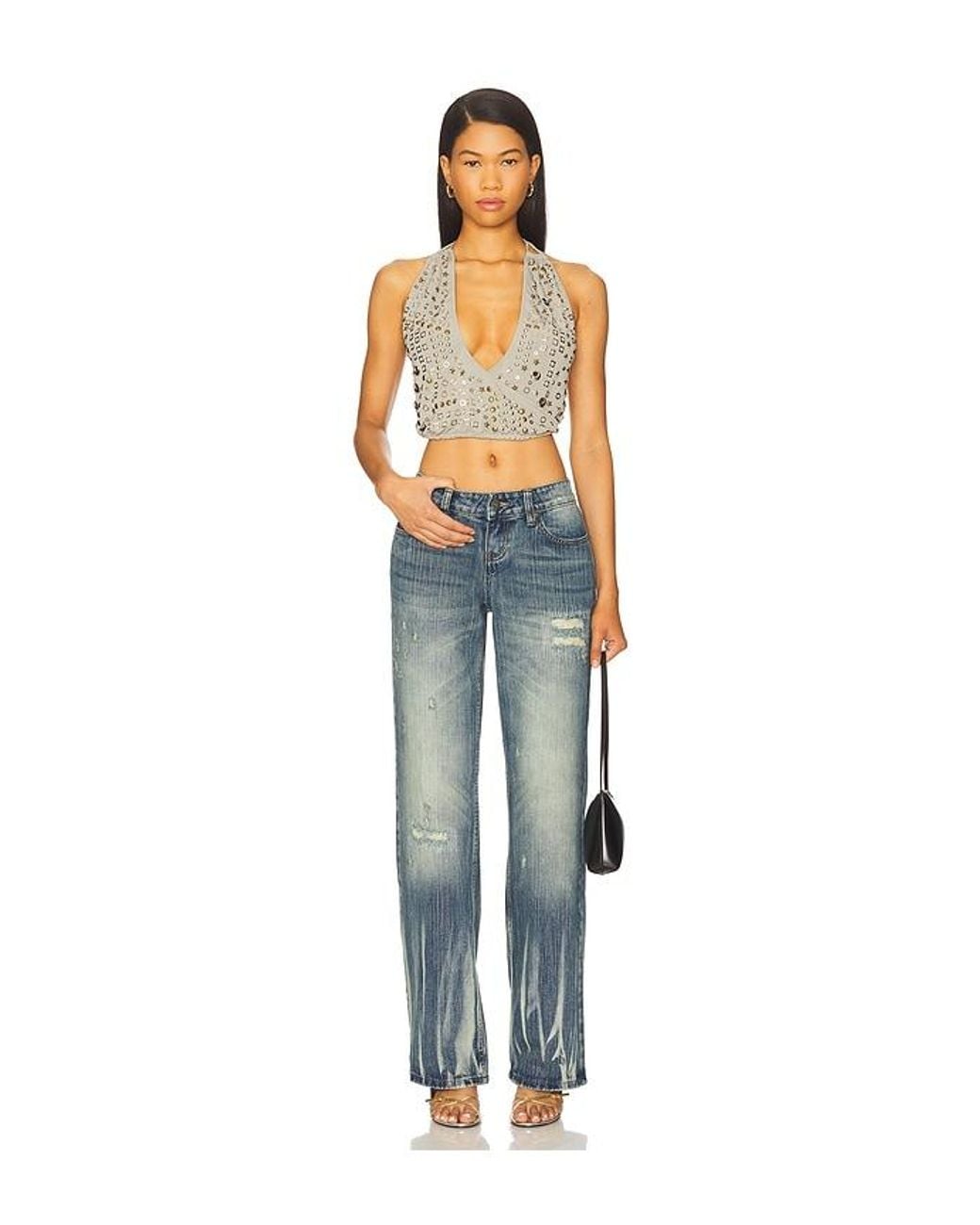 Jaded London Blue Hunter Straight Leg