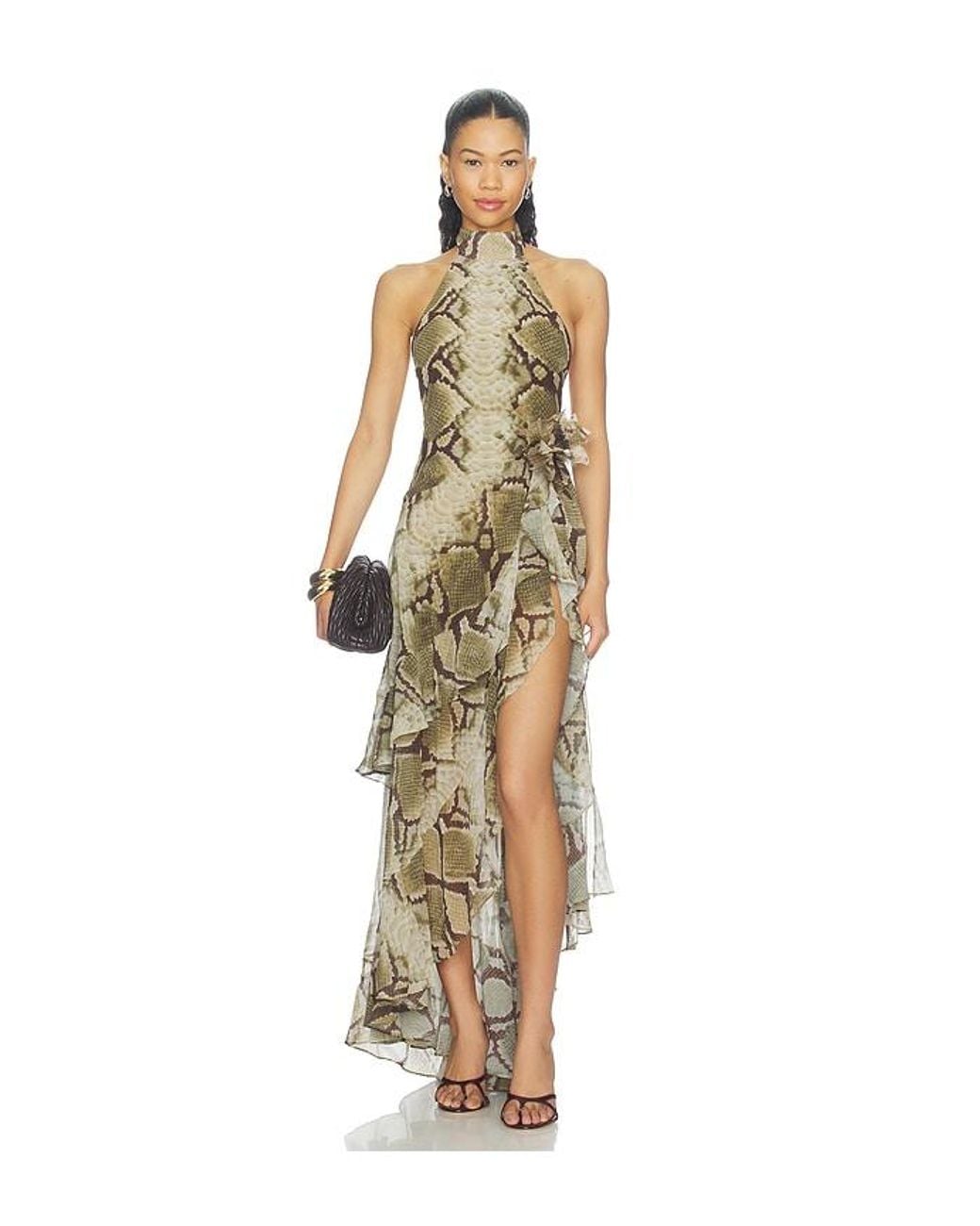 retroféte White Nevae Chiffon Dress