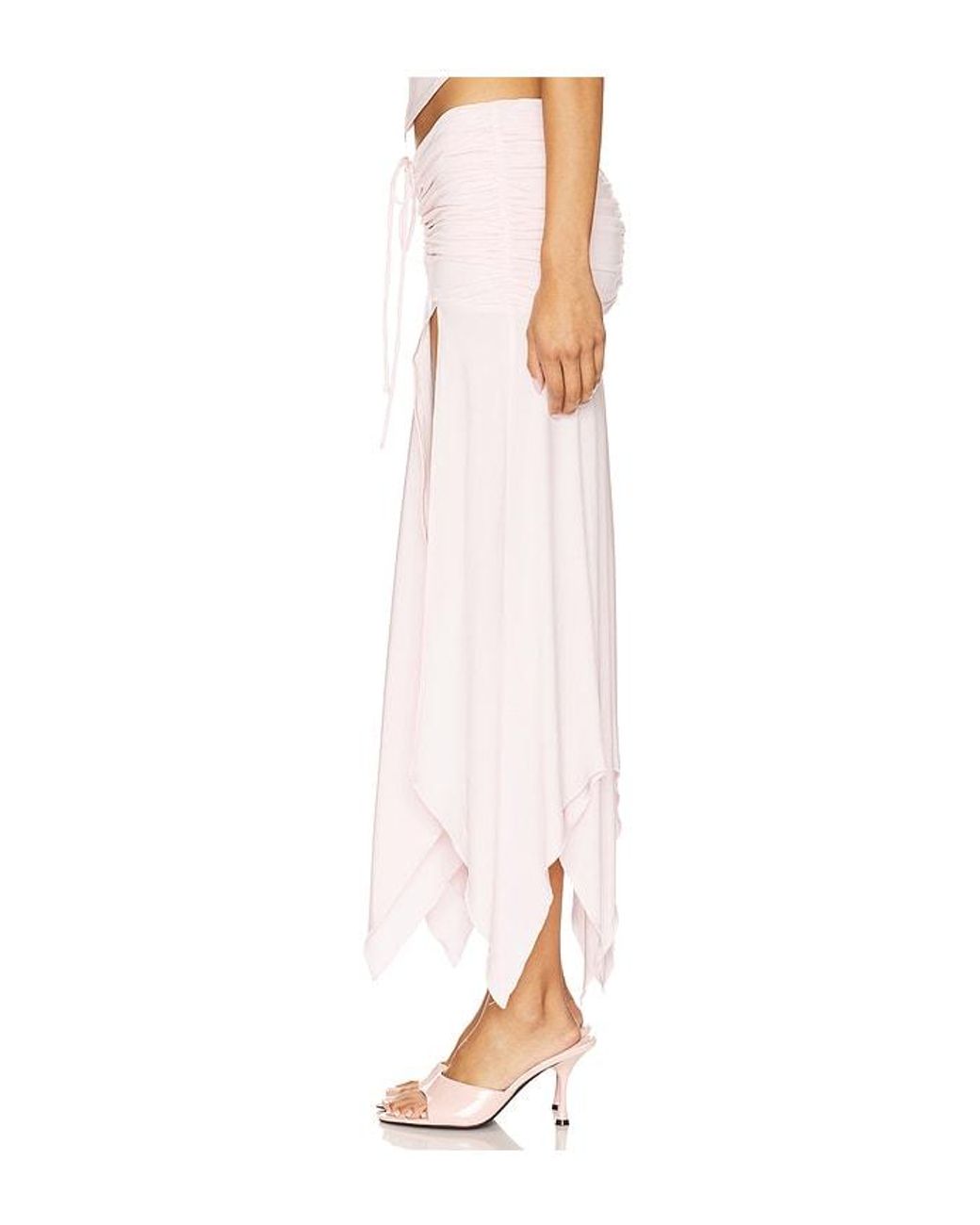 Lovers + Friends White Surya Midi Skirt