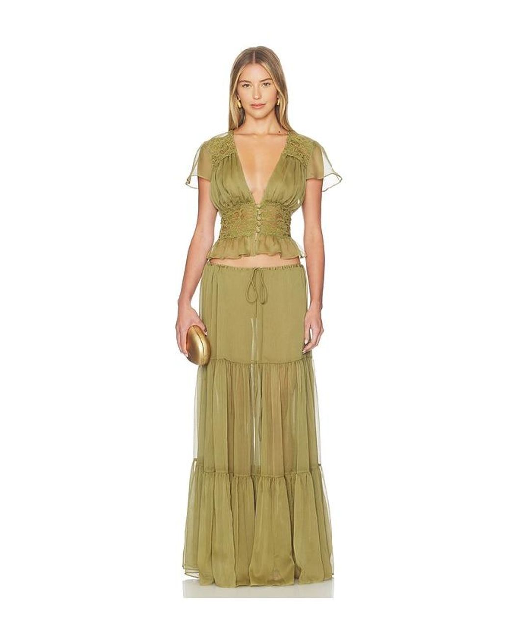 Arcina Ori Green Sabrina Skirt