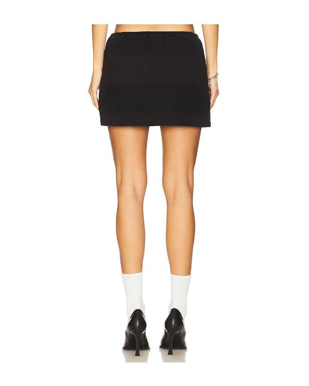Alexander Wang Black Mini Deconstructed Polo Skort