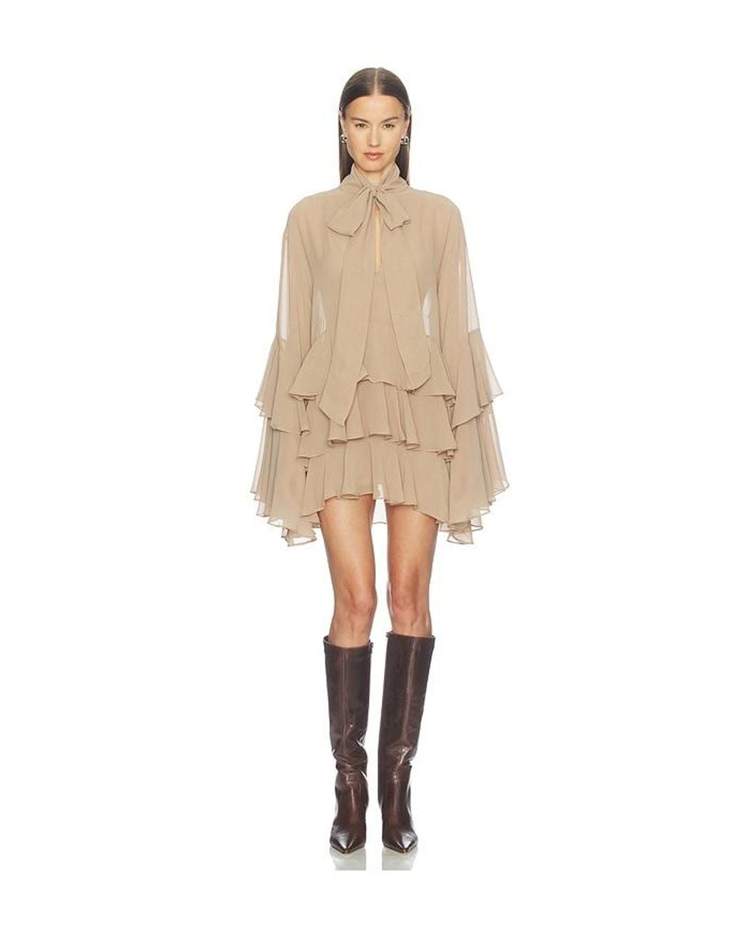 Camila Coelho Natural Taja Mini Dress