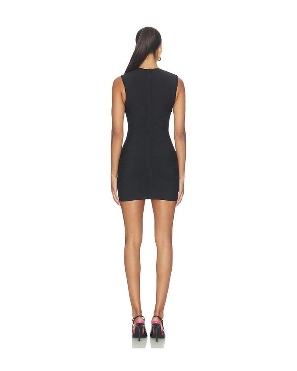 superdown Black Carlie Bandage Mini Dress