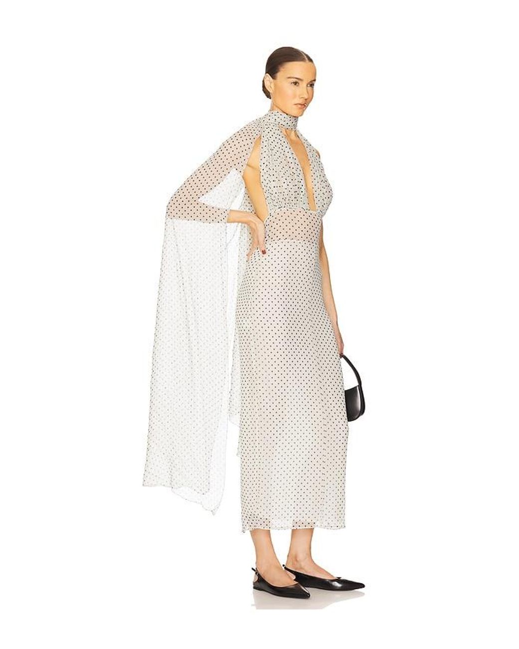 Helsa White The Scarf Dress
