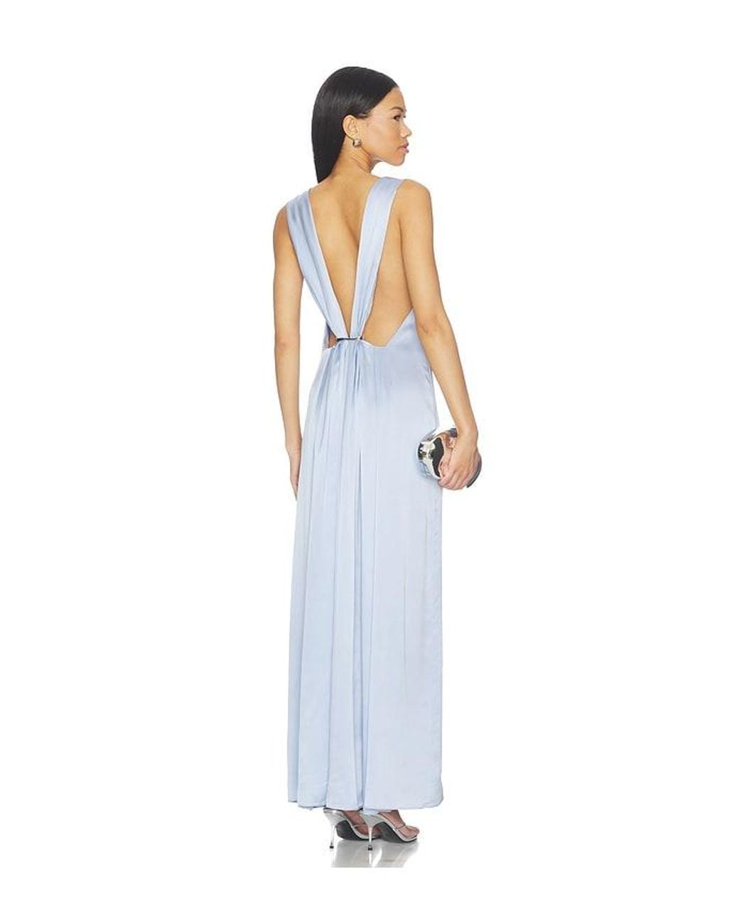 L'academie White 'Academie Harper Silk Gown