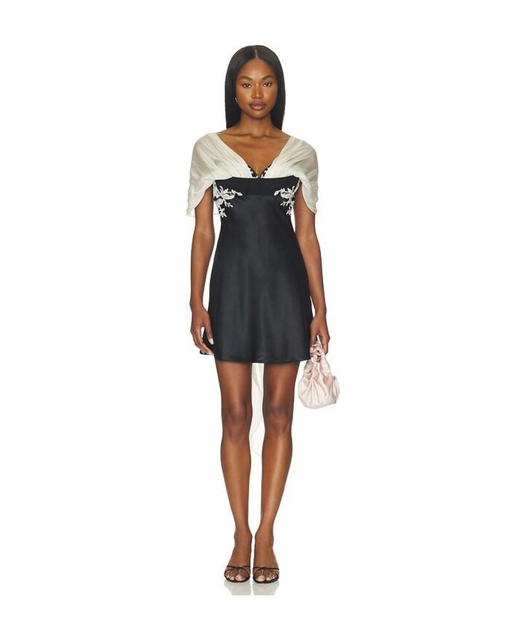 Mirror Palais Black Belle De Jour Mini Dress