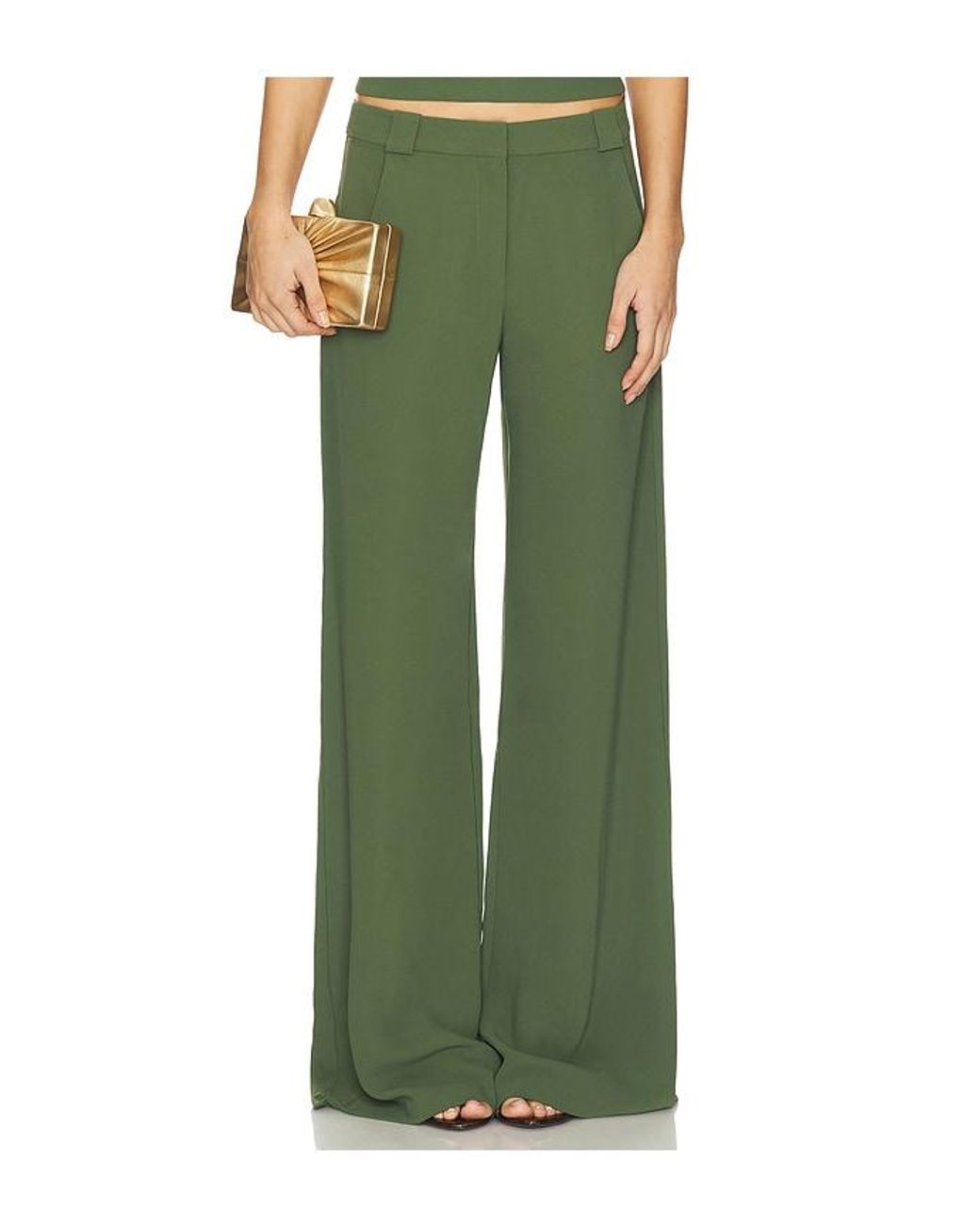 Amanda Uprichard Green X Revolve Saddler Pants