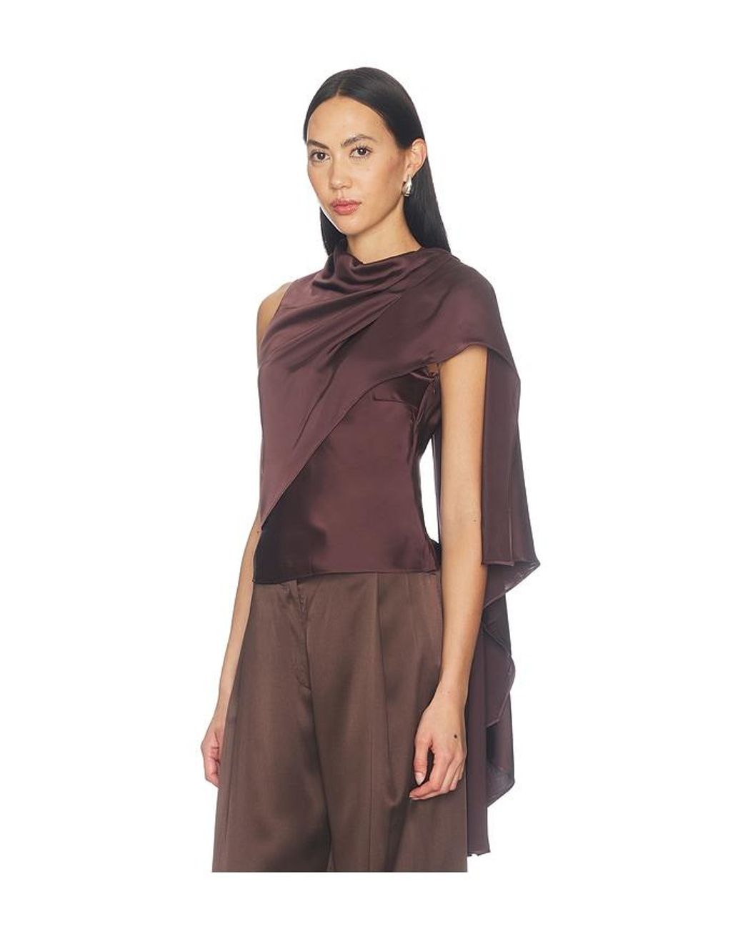Amanda Uprichard Purple Artemis Top
