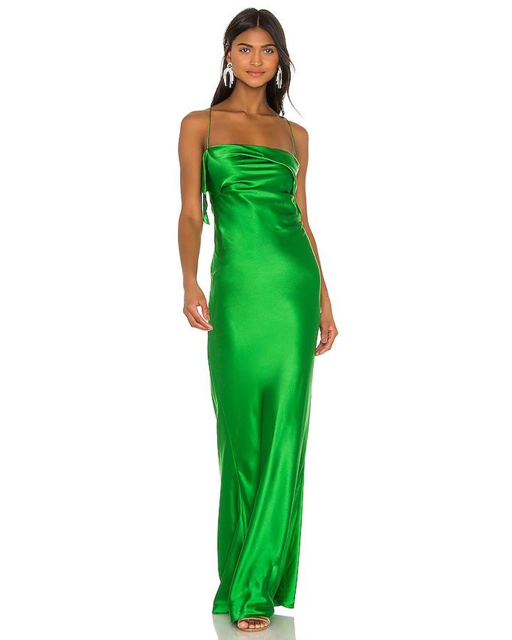 michelle mason green dress