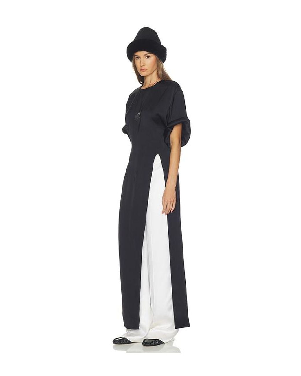 Helsa Black Longline Shirt