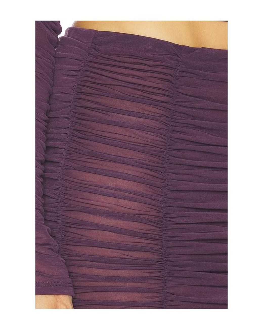 Camila Coelho Purple Nayeli Midi Skirt