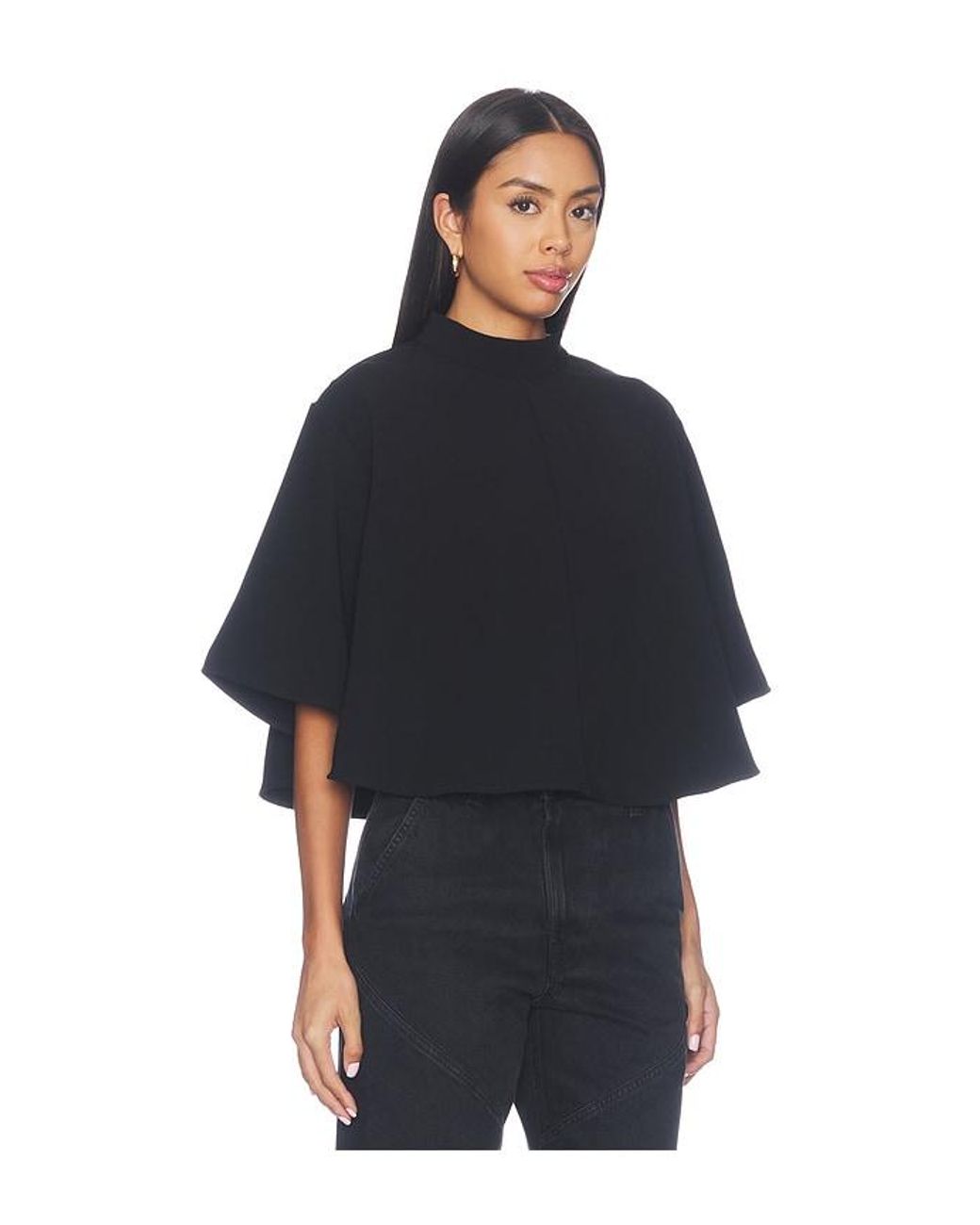 Agolde Black Rom Top