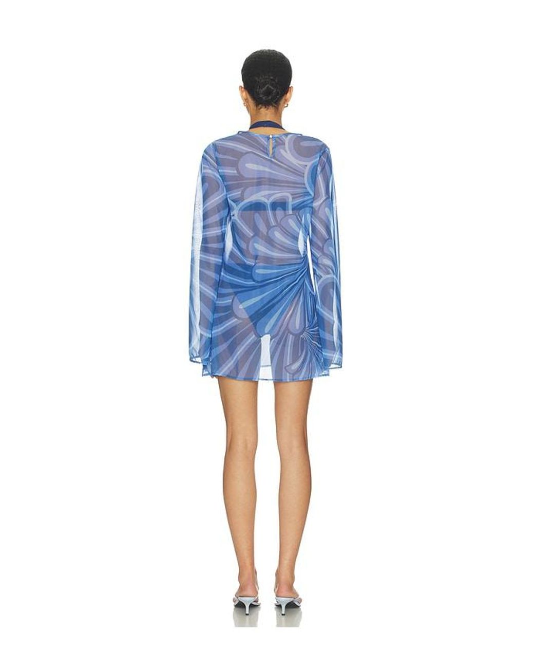 Shani Shemer Blue Catherine Mini Dress