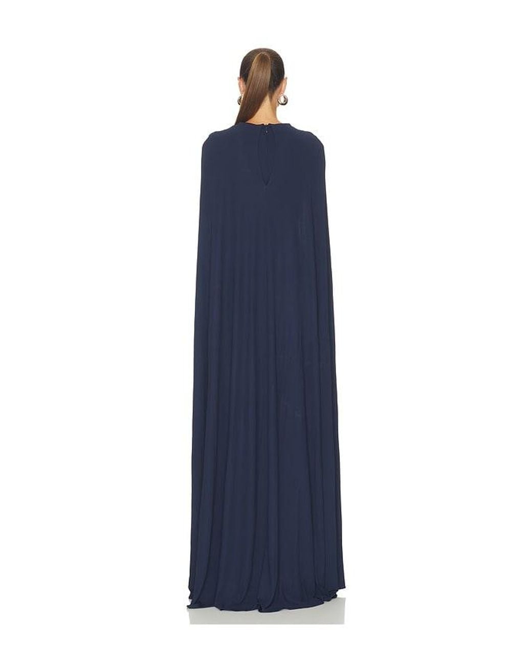 Jonathan Simkhai Blue Demi Cape Gown