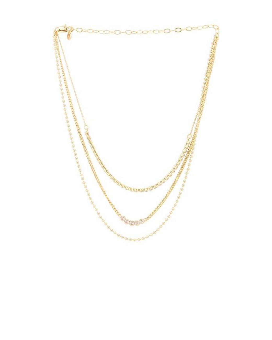 Ettika Multicolor Crystal Layers Necklace