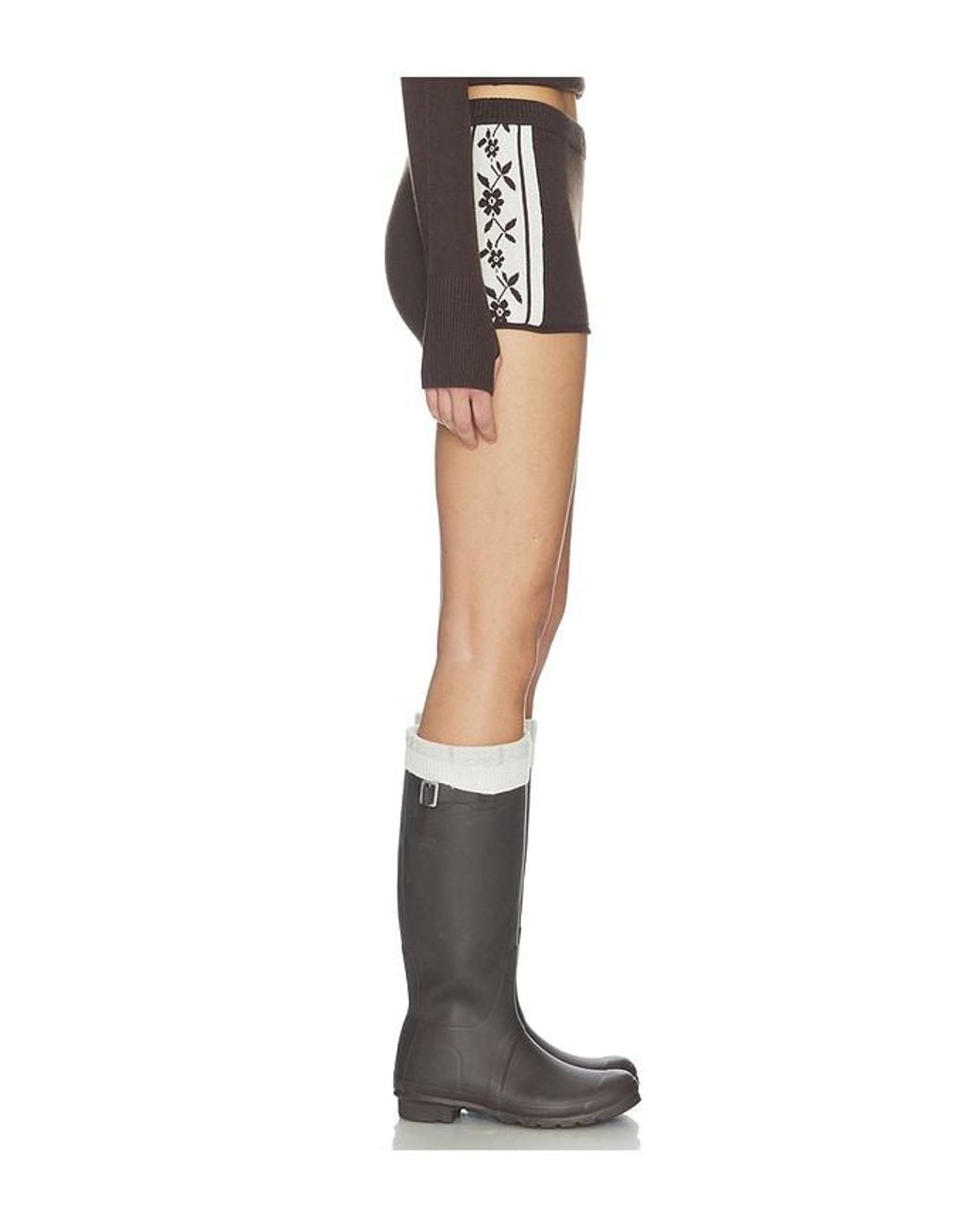 Frankie's Bikinis Black Jagger Cloud Knit Short