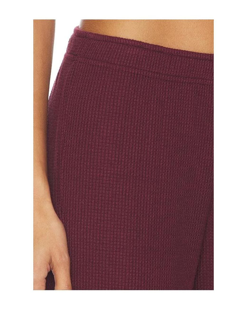 Bobi Red Wide Leg Drawstring Pant