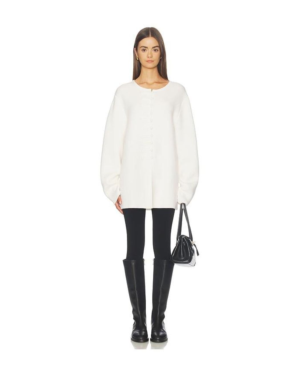 Lisa Yang White Han Fu Cardigan Jacket