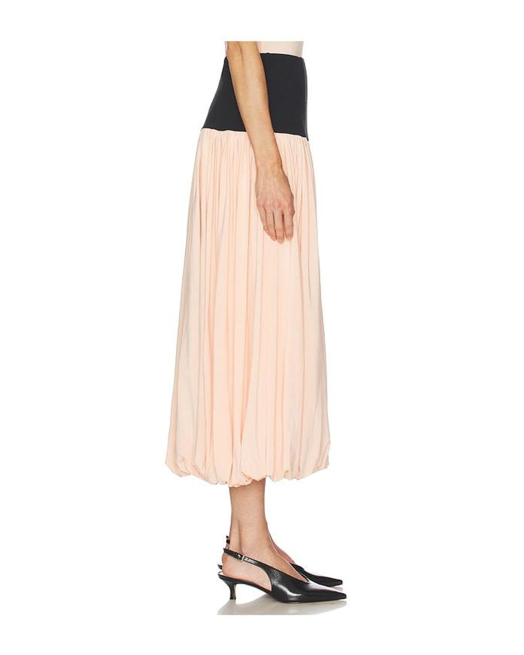 L'academie Black Reba Midi Skirt