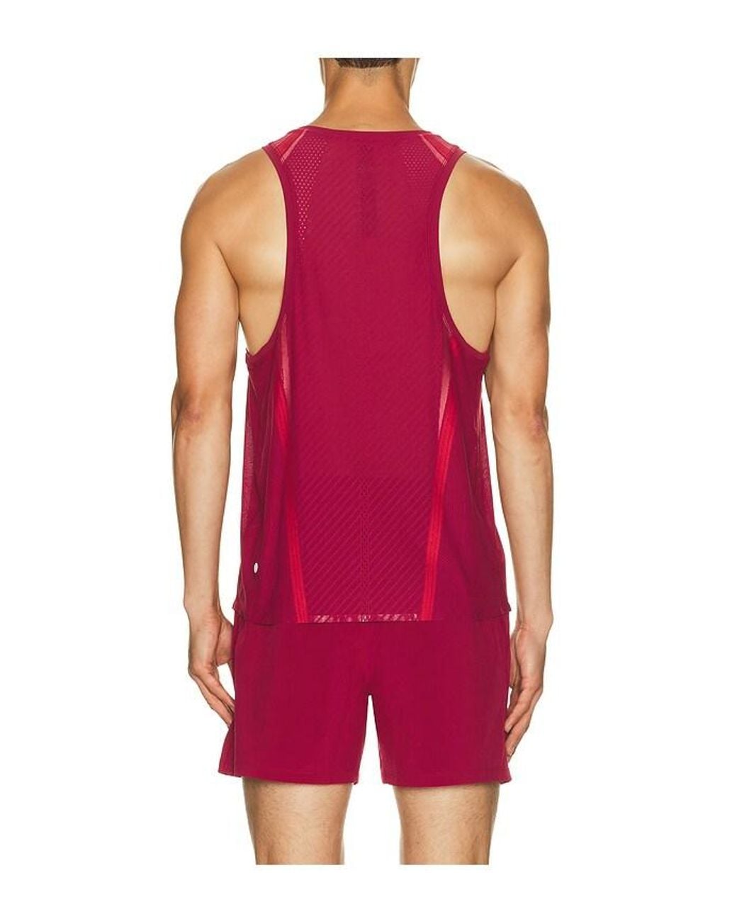 lululemon athletica Red Fast And Free Airflow Tank for men