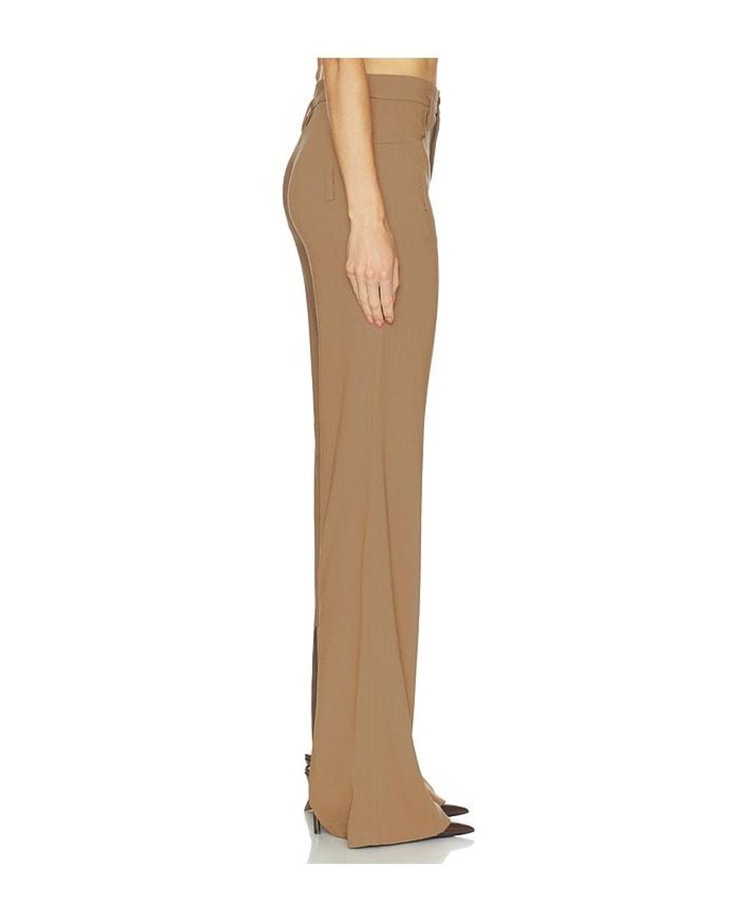Helsa Natural Wool Blend Double Loop Trousers