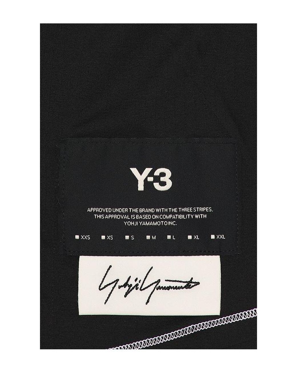 Y-3 Black Gfx Run Tee for men