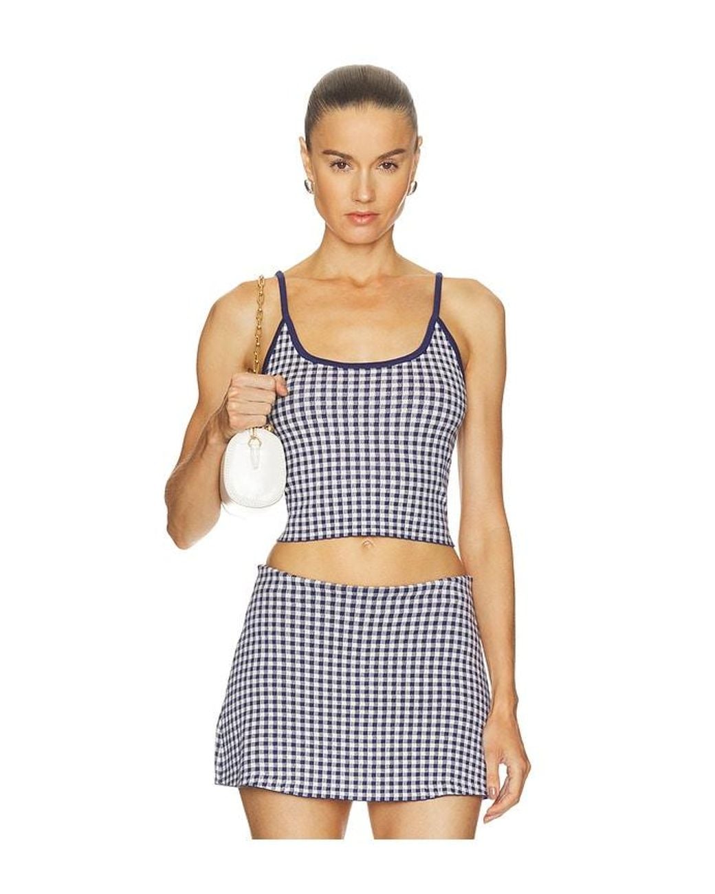 GOOD AMERICAN White The Keepsake Tank Top