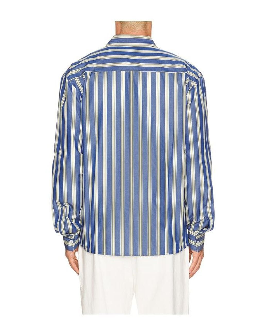 KROST Blue Jordan Striped Shirt for men