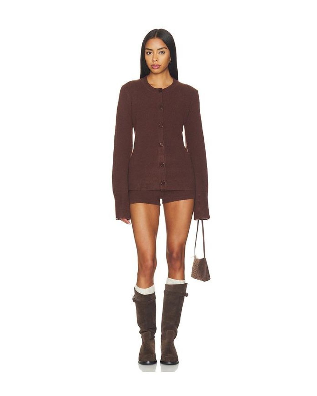 SER.O.YA Purple Tira Knit Cardigan