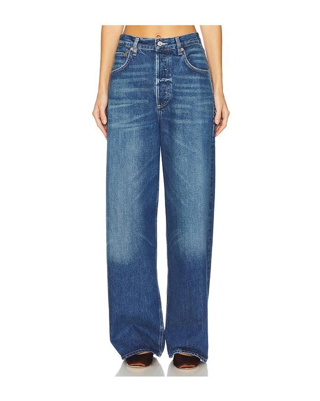Citizens of Humanity Blue Petite Ayla Baggy Jeans