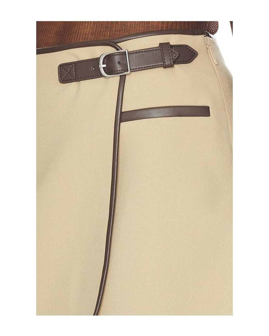 Jonathan Simkhai Natural Sheridan Mini Skirt