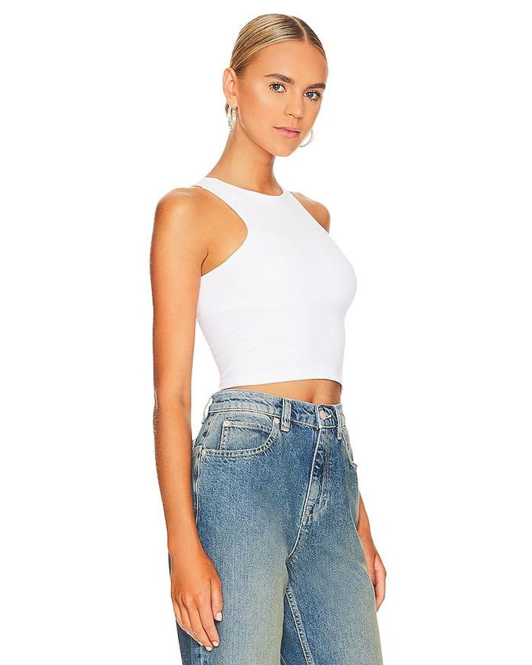 Free People Blue Clean Lines Cami