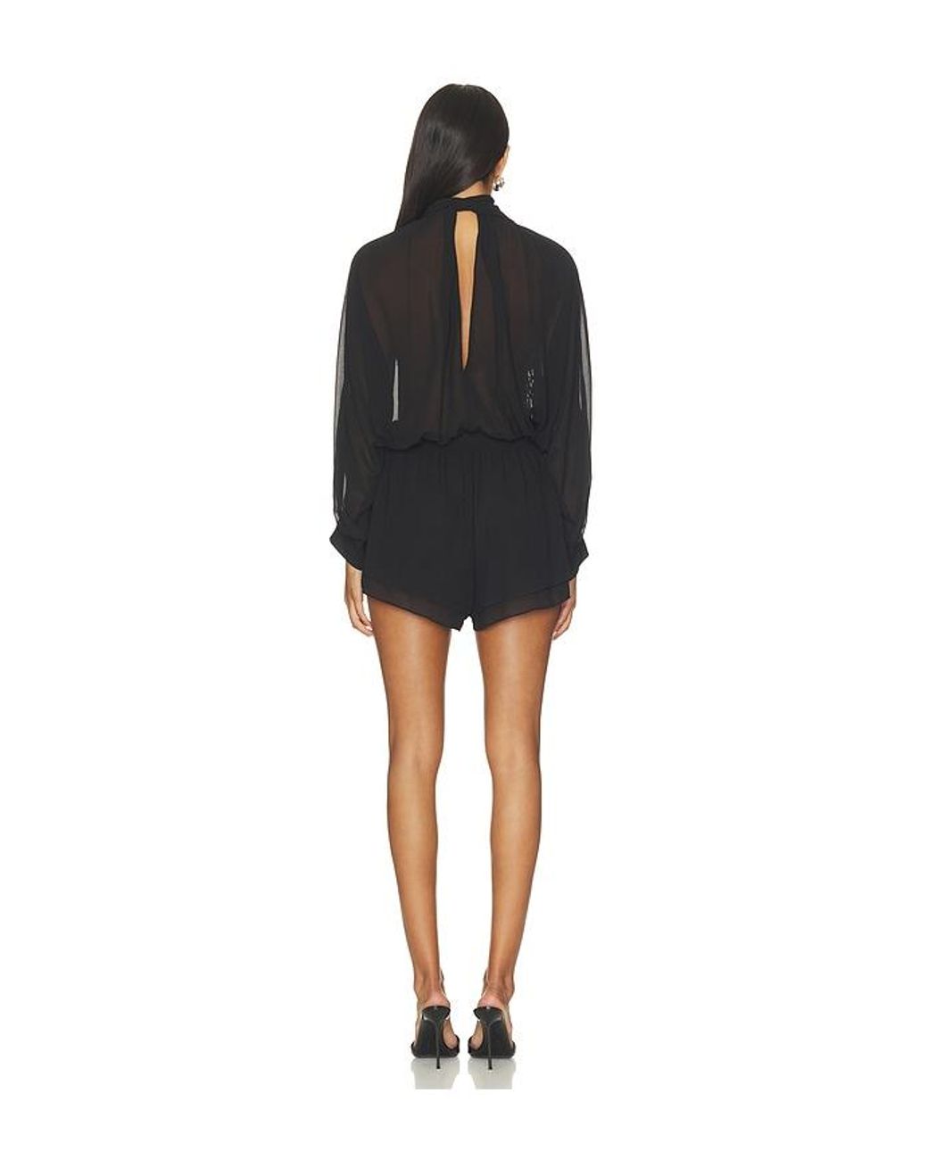 NonChalant Label Black Carla Romper