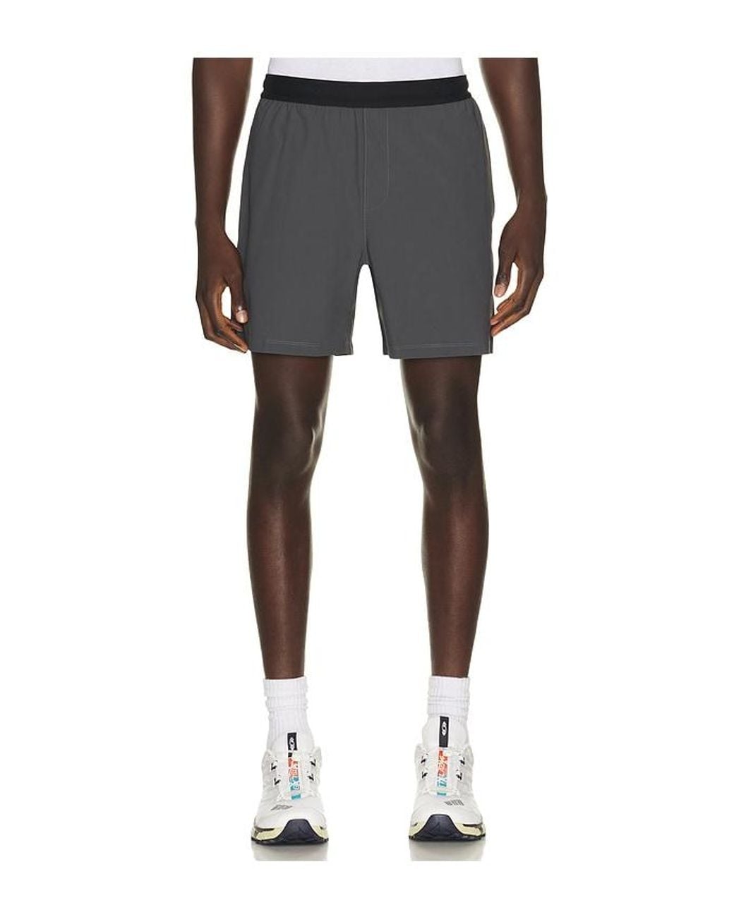 Beyond Yoga Black Warplite Range Lined Short for men