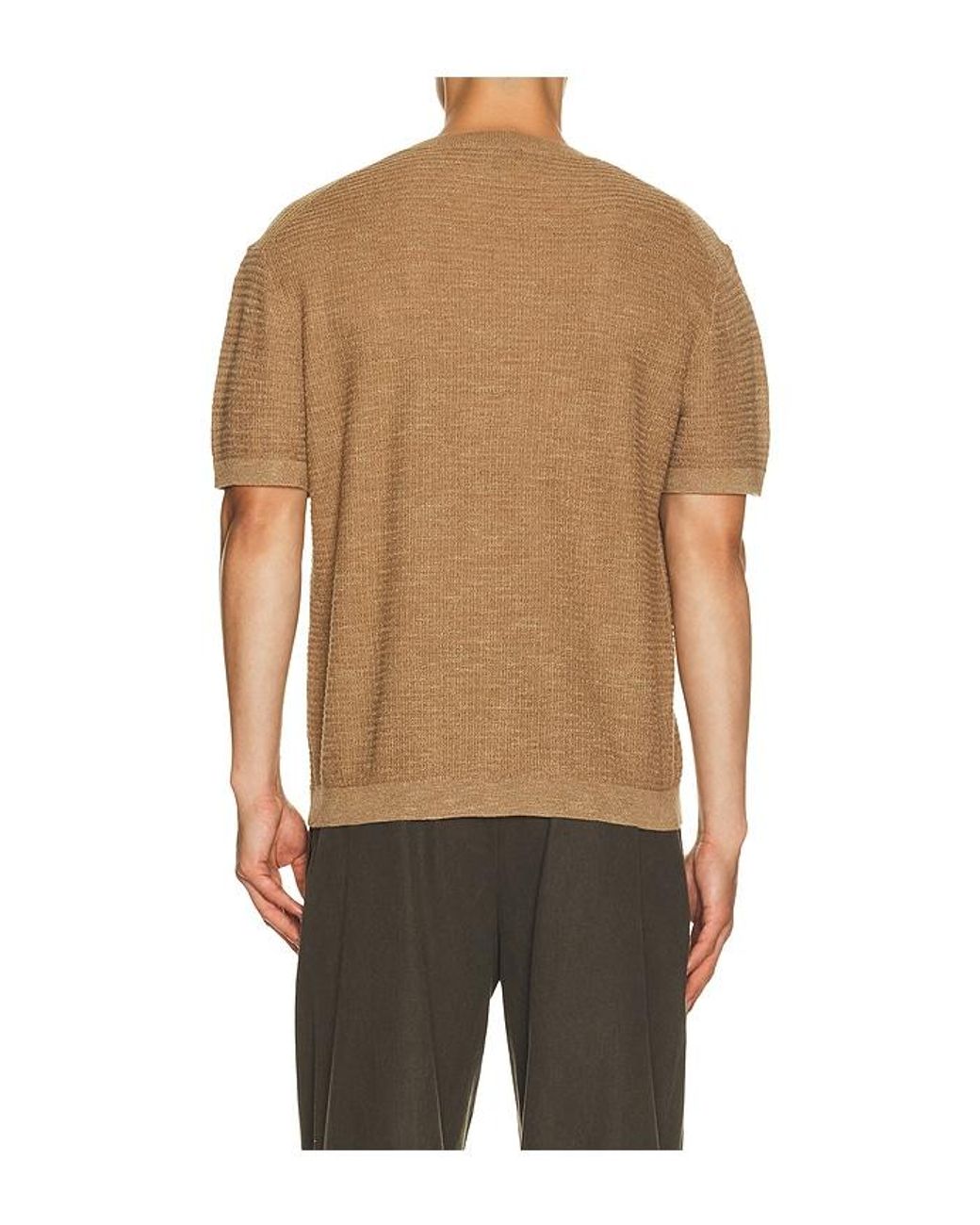 Theory Multicolor Kolben Pacific Linen Tee for men