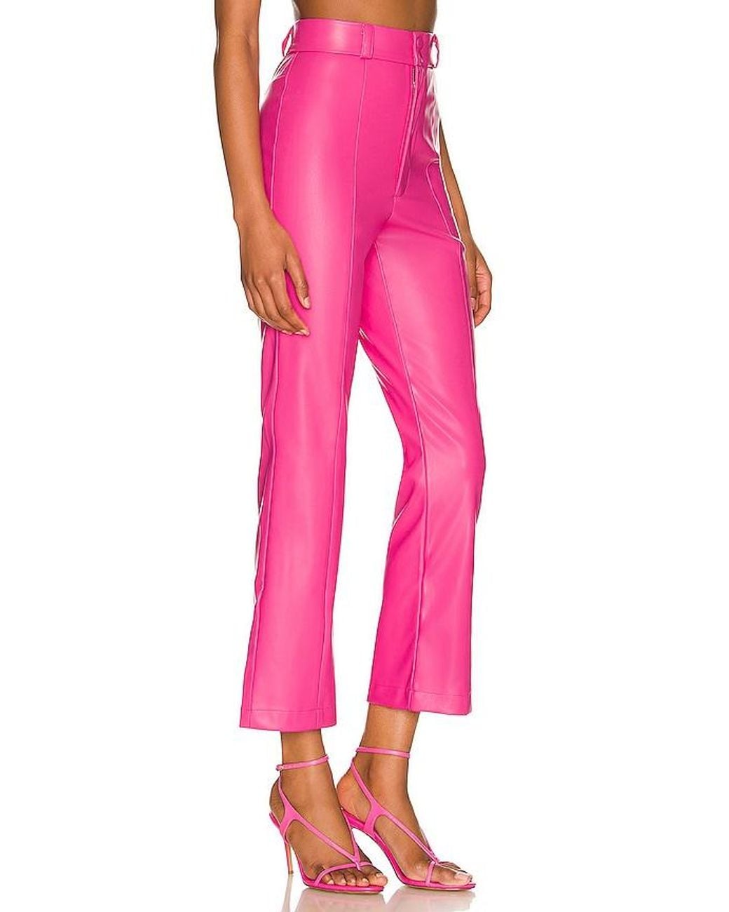 Bardot Pink Polly Faux Leather Pant