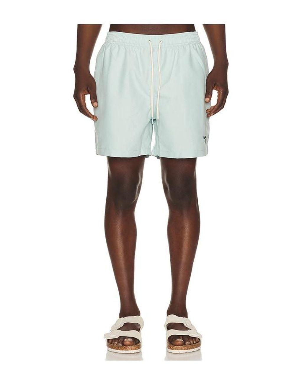 Barbour Multicolor Water Reactive Leaf Print Swim Short for men