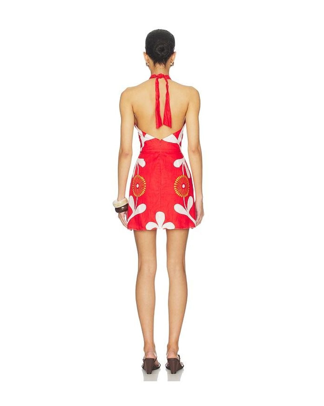 Cala De La Cruz Red Veneta Dress