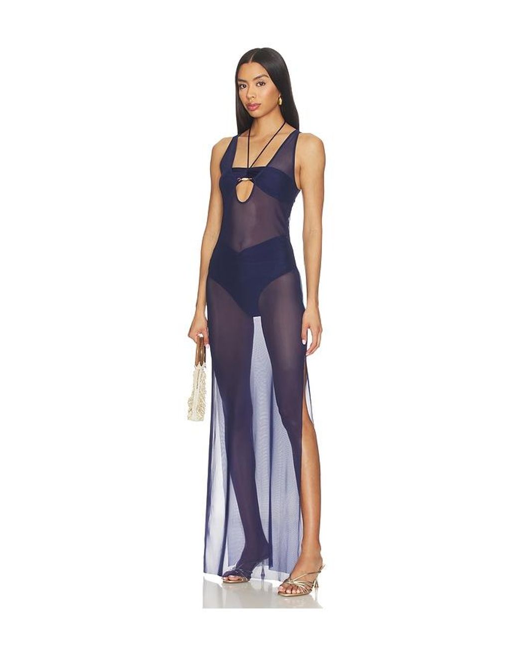 Shani Shemer Blue Esme Maxi Dress