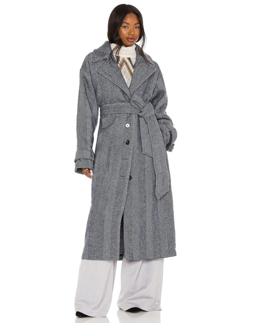 House of Harlow 1960 X Revolve Zurich Coat in Gray | Lyst