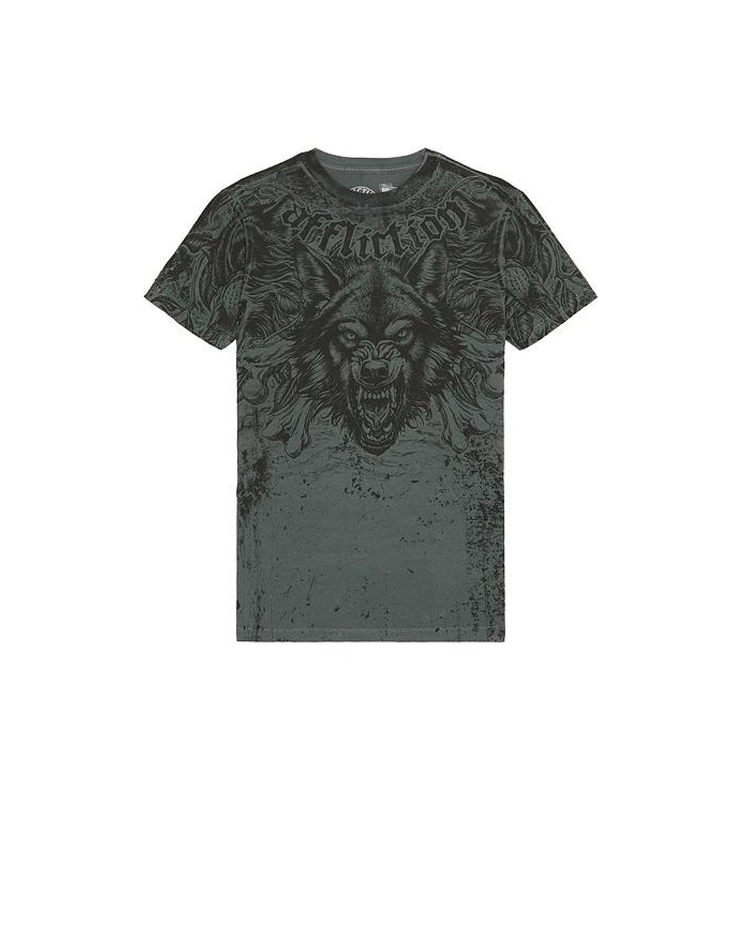 Affliction Black Bleak Moon Short Sleeve Tee for men