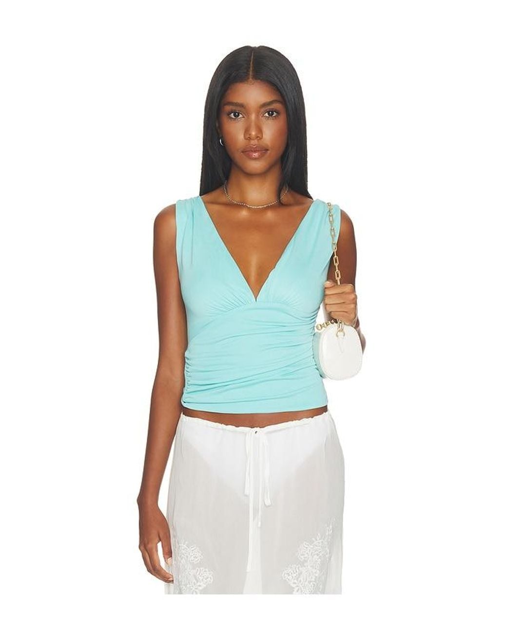 With Jean Blue Jane Top