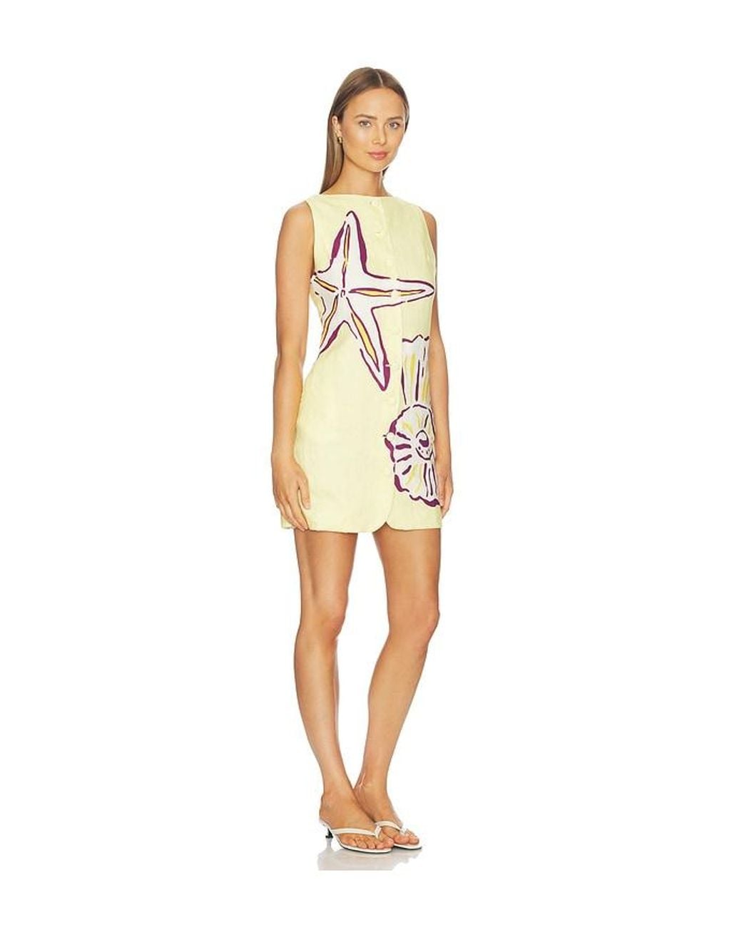 Cala De La Cruz White Rhoda Dress