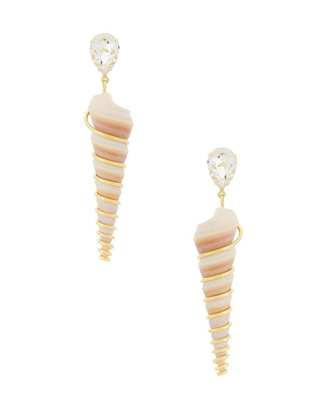 Jennifer Behr White Zingaro Earrings