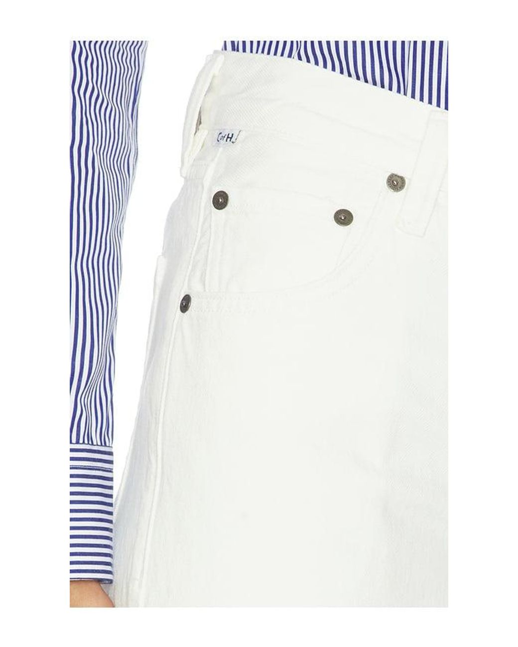 Citizens of Humanity White Lindz Easy Straight Jeans