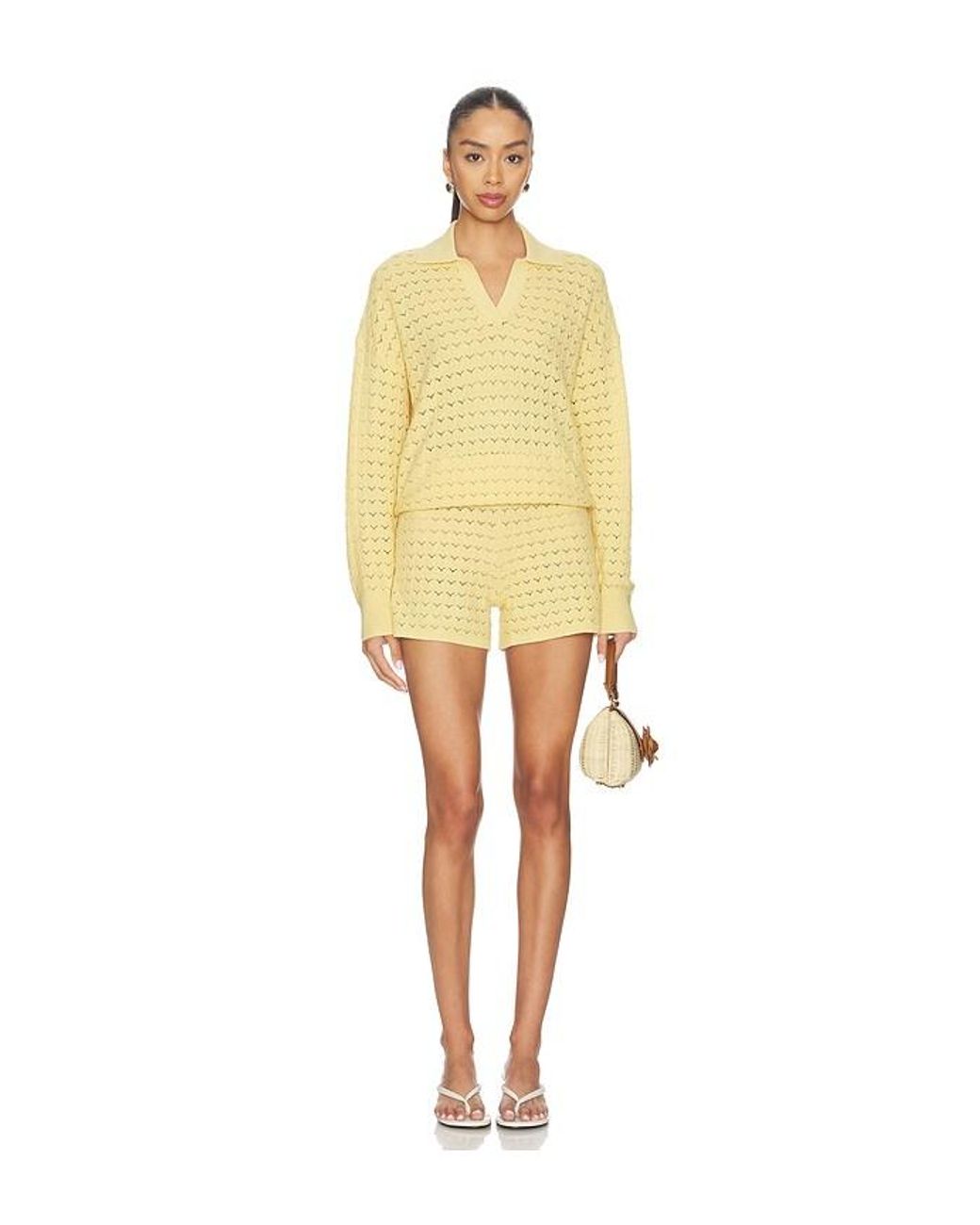 Barefoot Dreams Natural Tulip Pointelle Short