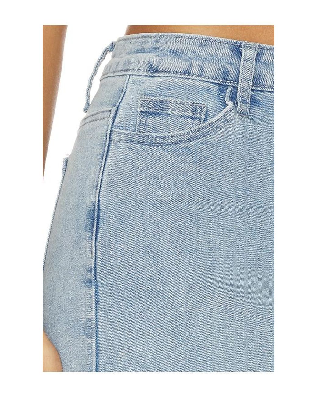 MORE TO COME Blue Karlita Denim Mini Skirt